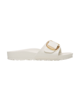 The Birkenstock Womens Madrid Big Buckle EVA Sandals in Eggshell