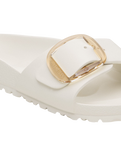 The Birkenstock Womens Madrid Big Buckle EVA Sandals in Eggshell
