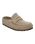The Birkenstock Mens Naples Wrapped Suede Leather Shoes in Taupe