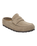 The Birkenstock Mens Naples Wrapped Suede Leather Shoes in Taupe