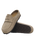 The Birkenstock Mens Naples Wrapped Suede Leather Shoes in Taupe