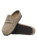 The Birkenstock Mens Naples Wrapped Suede Leather Shoes in Taupe