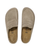 The Birkenstock Womens Naples 2.0 Suede Leather Shoes in Taupe