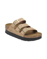 Papillio Florida III Flex Platform Nubuk Leather Sandals in Sandcastle