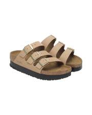 Papillio Florida III Flex Platform Nubuk Leather Sandals in Sandcastle