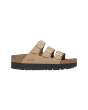 Papillio Florida III Flex Platform Nubuk Leather Sandals in Sandcastle