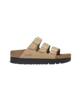 Papillio Florida III Flex Platform Nubuk Leather Sandals in Sandcastle