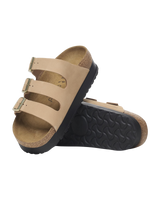 Papillio Florida III Flex Platform Nubuk Leather Sandals in Sandcastle