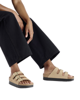 Papillio Florida III Flex Platform Nubuk Leather Sandals in Sandcastle