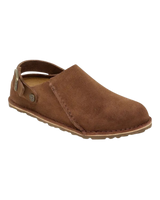 The Birkenstock Mens Lutry Premium Suede Leather Shoes in Dark Tea