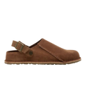 The Birkenstock Mens Lutry Premium Suede Leather Shoes in Dark Tea