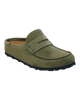 The Birkenstock Mens Naples Wrapped Suede Leather Shoes in Thyme