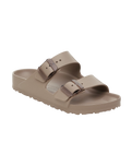 The Birkenstock Womens Arizona Stealth Buckle EVA Sandals in Gray Taupe