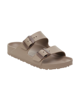 The Birkenstock Womens Arizona Stealth Buckle EVA Sandals in Gray Taupe