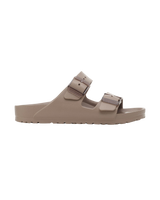 The Birkenstock Womens Arizona Stealth Buckle EVA Sandals in Gray Taupe