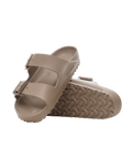 The Birkenstock Womens Arizona Stealth Buckle EVA Sandals in Gray Taupe