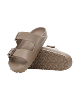 The Birkenstock Womens Arizona Stealth Buckle EVA Sandals in Gray Taupe