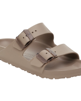 The Birkenstock Womens Arizona Stealth Buckle EVA Sandals in Gray Taupe