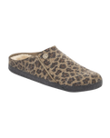 The Birkenstock Womens Zermatt Felt Slipper in Leopard Toffee Melange