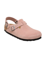 Tokio Suede Leather Shoes in Pink Clay