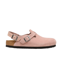 Tokio Suede Leather Shoes in Pink Clay