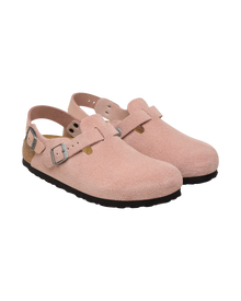 Tokio Suede Leather Shoes in Pink Clay
