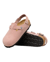 Tokio Suede Leather Shoes in Pink Clay