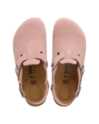 Tokio Suede Leather Shoes in Pink Clay