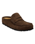 Naples Wrapped Suede Leather Clogs in Carafe
