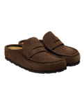 Naples Wrapped Suede Leather Clogs in Carafe