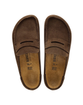 Naples Wrapped Suede Leather Clogs in Carafe