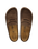 Naples Wrapped Suede Leather Clogs in Carafe