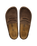 Naples Wrapped Suede Leather Clogs in Carafe