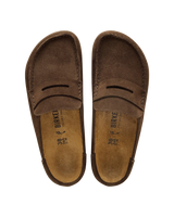 Naples Wrapped Suede Leather Clogs in Carafe