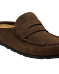 Naples Wrapped Suede Leather Clogs in Carafe