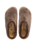Amsterdam Wrapped Shearling Slippers in Gray Taupe