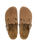 Boston Suede Leather Clogs in Dark Tea