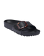 The Birkenstock Womens Madrid Big Buckle EVA Sandals in Tblack