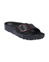 The Birkenstock Womens Madrid Big Buckle EVA Sandals in Tblack
