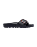 The Birkenstock Womens Madrid Big Buckle EVA Sandals in Tblack