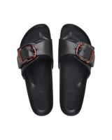 The Birkenstock Womens Madrid Big Buckle EVA Sandals in Tblack