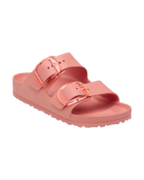 The Birkenstock Womens Arizona Big Buckle EVA Sandals in Coral Pink
