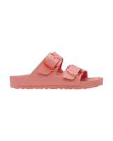 The Birkenstock Womens Arizona Big Buckle EVA Sandals in Coral Pink