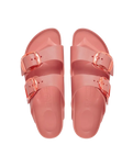 The Birkenstock Womens Arizona Big Buckle EVA Sandals in Coral Pink