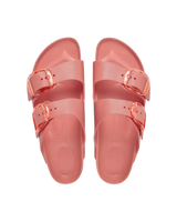 The Birkenstock Womens Arizona Big Buckle EVA Sandals in Coral Pink