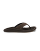 The Olukai Mens Ulele Flip Flops in Dark Java