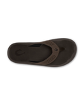 The Olukai Mens Ulele Flip Flops in Dark Java