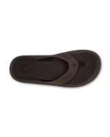 The Olukai Mens Ulele Flip Flops in Dark Java