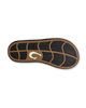 The Olukai Mens Ki‘i Flip Flops in Lava Rock & Bold Blue