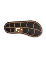 The Olukai Mens Ki‘i Flip Flops in Lava Rock & Bold Blue